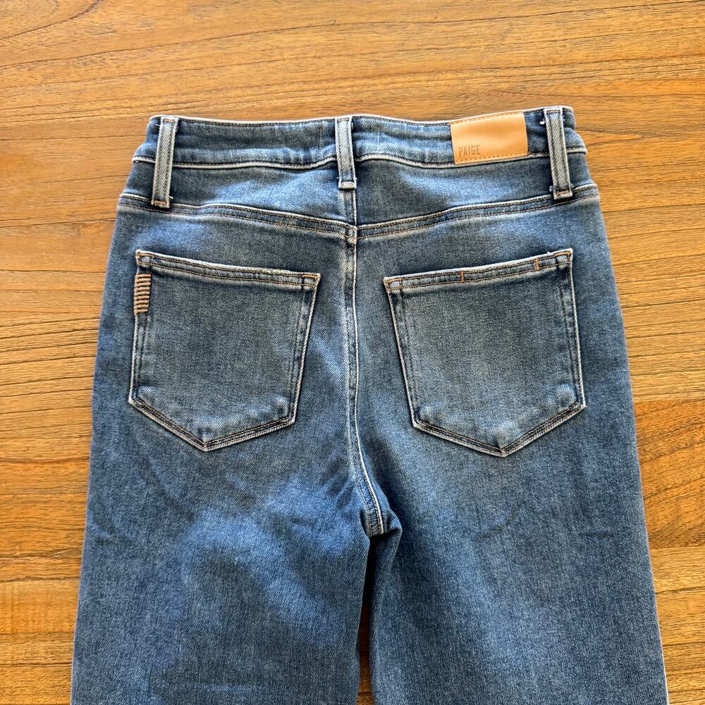 Paige Cindy High-Rise Crop Straight-Leg Jeans - Size 27 - Picture 4 of 9